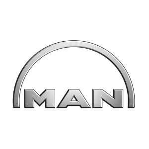 MAN Transporter Logo – Firmenfahrzeug des Grom Solar Montageteams in Schleswig-Holstein