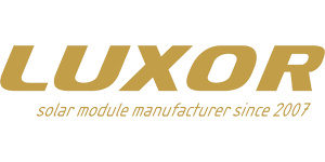 Luxor Solar Logo – Solarmodul Hersteller Partner von Grom Solar